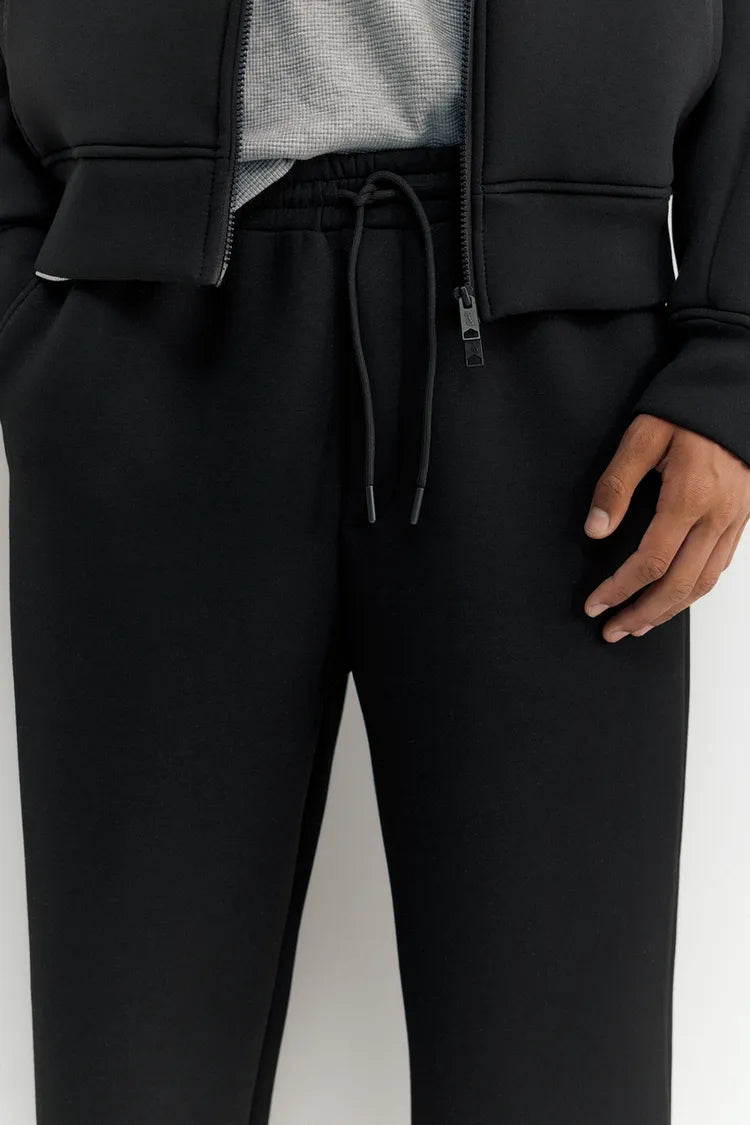 Pantalon baggy soft-touch noir