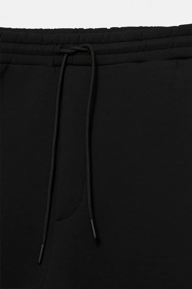 Pantalon baggy soft-touch noir