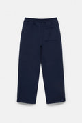 Pantalon baggy soft-touch bleu